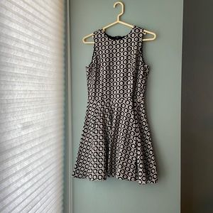 Cynthia Rowley Black and White Dress Size M